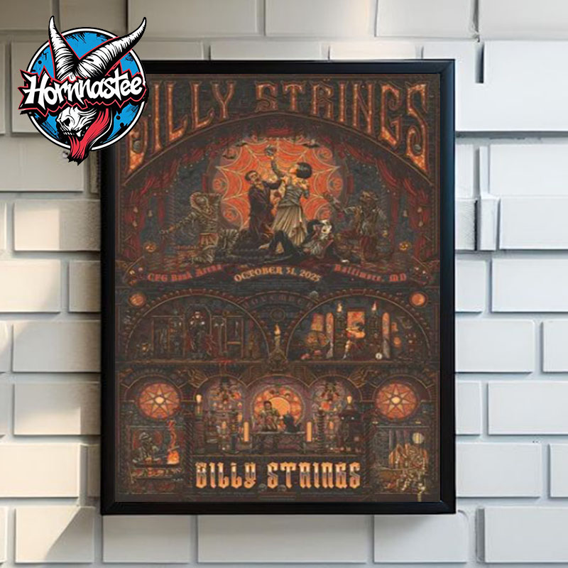 Billy Strings Exclusive Poster At CFG Bank Arena In Baltimore MD On October 31 2025 Art By Luke Martin Poster Canvas Decor Billy Strings Exclusive Poster At CFG Bank Arena In Baltimore MD On October 31 2025 Art By Luke Martin Poster Canvas Decor