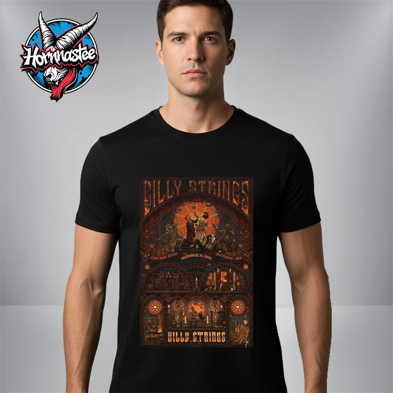 Billy Strings Exclusive Poster At CFG Bank Arena In Baltimore MD On October 31 2025 Art By Luke Martin Unisex T Shirt Billy Strings Exclusive Poster At CFG Bank Arena In Baltimore MD On October 31 2025 Art By Luke Martin Unisex T Shirt