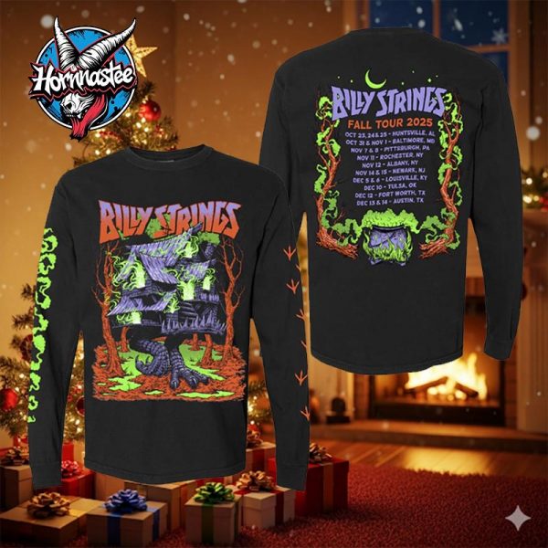 Billy Strings Fall Tour Merch Tee Witch’s House Matt Stikker Tour Dates Unisex Long Sleeve