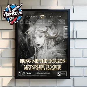 Bring Me The Horizon North American Ascension Program 2 Spring 2026 Poster Home Decor Canvas