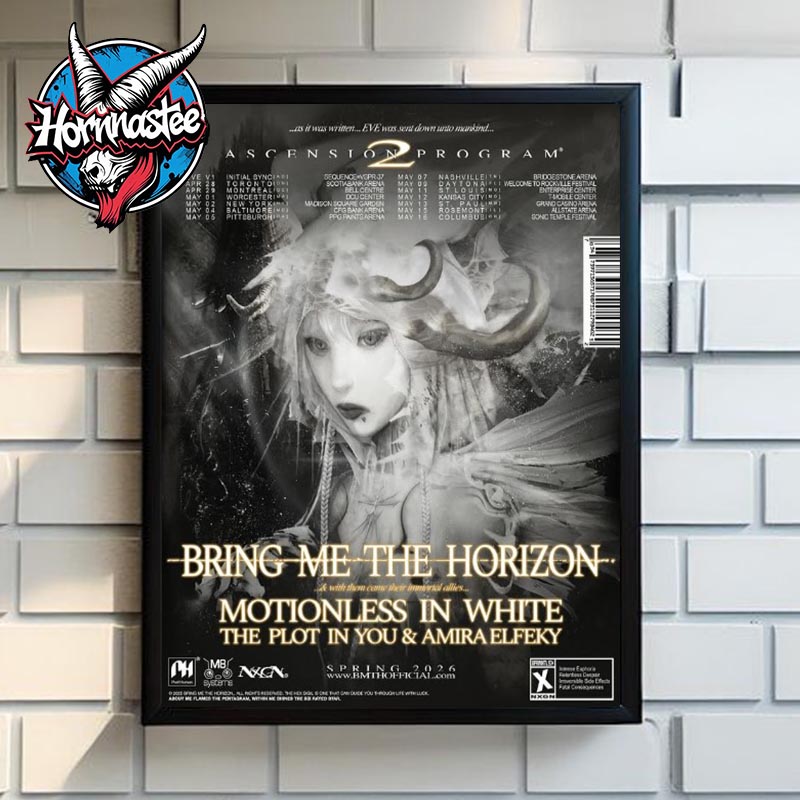 Bring Me The Horizon North American Ascension Program 2 Spring 2026 Poster Home Decor Canvas Bring Me The Horizon North American Ascension Program 2 Spring 2026 Poster Home Decor Canvas