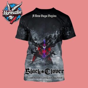 Black Clover Season 2 A New Saga Begins Coming To Crunchyroll All Over Print Shirt Black Clover Season 2 A New Saga Begins Coming To Crunchyroll All Over Print Shirt