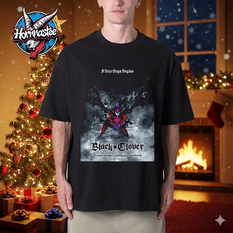 Black Clover Season 2 A New Saga Begins Coming To Crunchyroll Unisex T Shirt Black Clover Season 2 A New Saga Begins Coming To Crunchyroll Unisex T Shirt