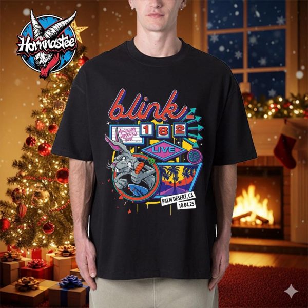 Blink 182 Palm Desert CA Night 1 At Greater Palm Springs On October 4 2025 Missionary Impossible 2025 Tour Unisex T Shirt