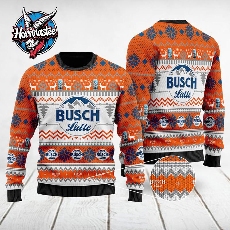 Busch Latte Ugly Christmas Sweater Amazing Gift Funny Ugly Sweater Busch Latte Ugly Christmas Sweater Amazing Gift Funny Ugly Sweater