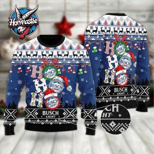 Busch Light HoHoHo Ugly Christmas Sweater Amazing Gift Funny Ugly Sweater