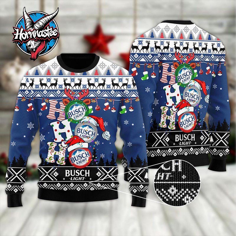 Busch Light HoHoHo Ugly Christmas Sweater Amazing Gift Funny Ugly Sweater Busch Light HoHoHo Ugly Christmas Sweater Amazing Gift Funny Ugly Sweater