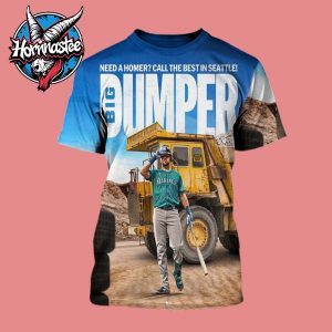 Cal Raleigh Seattle Mariners Home Run Big Dumper All Over Print Shirt