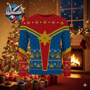 Captain Marvel Festive Is A Good Look For You Marvel Ugly Sweater