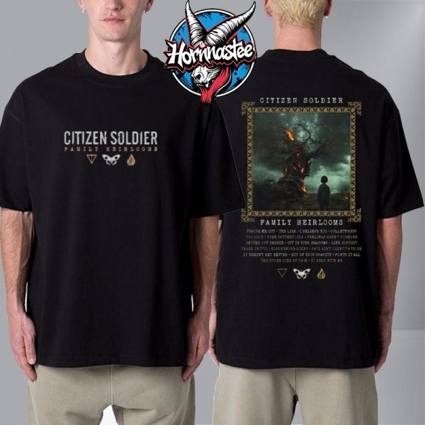 Citizen Soldier Family Heirlooms Merch Album Unisex T Shirt Two Sided