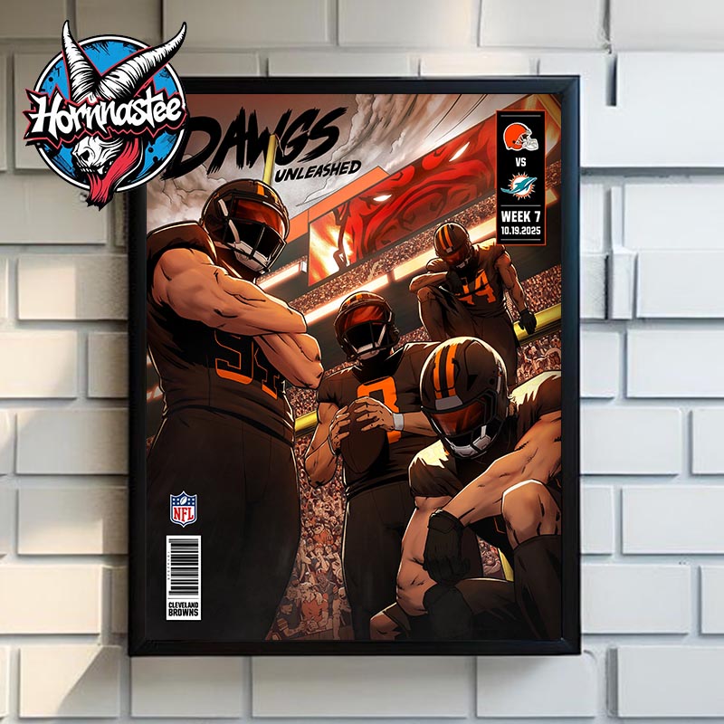 Cleveland Browns vs Miami Dolphins NFL Week 7 Alpha Dawgs Poster Canvas Decor Cleveland Browns vs Miami Dolphins NFL Week 7 Alpha Dawgs Poster Canvas Decor