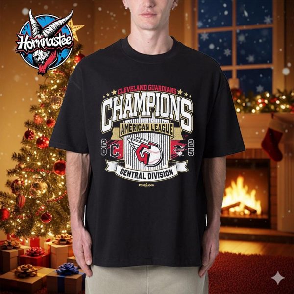 Cleveland Guardians American League 2025 Central Division Champions Franklin Unisex T Shirt