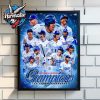 Congrats Los Angeles Dodgers Champion National League 2025 Poster Canvas Decor