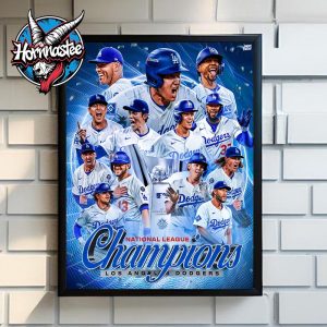 Congrats Los Angeles Dodgers Champion National League 2025 Poster Canvas Decor