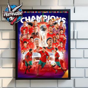 Congrats Morocco Champions U20 World Cup Poster Canvas Decor Congrats Morocco Champions U20 World Cup Poster Canvas Decor