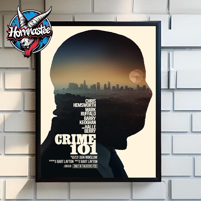 Crime 101 Official Poster For Bart Layton Movie On Theaters On February 2026 Poster Canvas Decor Crime 101 Official Poster For Bart Layton Movie On Theaters On February 2026 Poster Canvas Decor