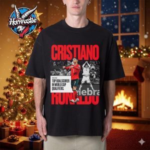 Cristiano Ronaldo Top Goal Scorer In World Cup Qualifiers Unisex T Shirt