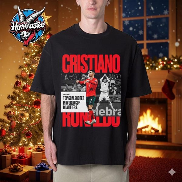 Cristiano Ronaldo Top Goal Scorer In World Cup Qualifiers Unisex T Shirt