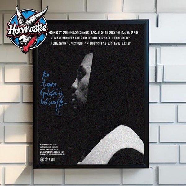 Damian Lillard YAGI Mixtape You Acquire Greatness Internally Poster Home Decor Canvas