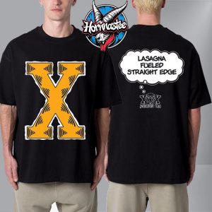 Diamond Cut Lasagna Fueled Straight Edge Unisex T Shirt Two Sided Diamond Cut Lasagna Fueled Straight Edge Unisex T Shirt Two Sided