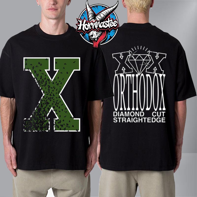 Diamond Cut x Orthodox Straight Edge Unisex T Shirt Two Sided Diamond Cut x Orthodox Straight Edge Unisex T Shirt Two Sided
