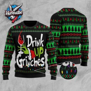 Drink Up Grinches Ugly Christmas Sweater Custom Sweatshirt Funny Ugly Sweater Drink Up Grinches Ugly Christmas Sweater Custom Sweatshirt Funny Ugly Sweater