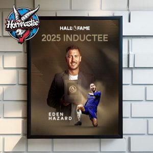 Eden Hazard 2025 Inductee Premier League Hall Of Fame Poster Canvas Decor