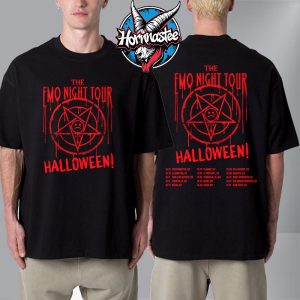 Emo Night Tour Halloween Schedule Tour Dates Unisex T Shirt Two Sided