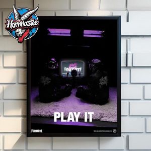 Fortnite x Daft Punk Play It Game Art Poster Home Decor Canvas