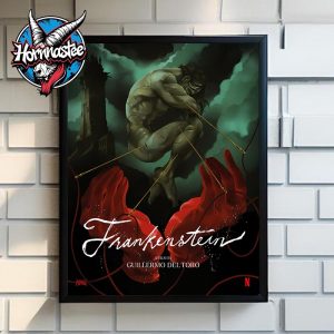 Frankenstein A Film By Guillermo Del Toro Brilliant Poster By Audrey Estok Poster Canvas Decor Frankenstein A Film By Guillermo Del Toro Brilliant Poster By Audrey Estok Poster Canvas Decor
