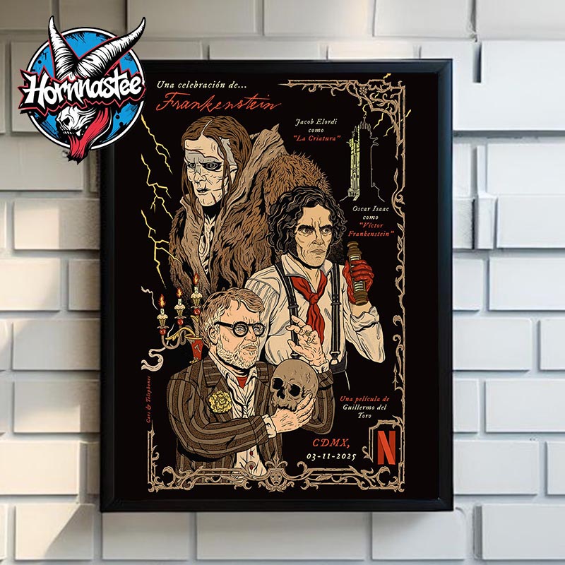 Frankenstein A Film By Guillermo Del Toro On November 3 2025 Halloween Art Poster Canvas Decor Frankenstein A Film By Guillermo Del Toro On November 3 2025 Halloween Art Poster Canvas Decor