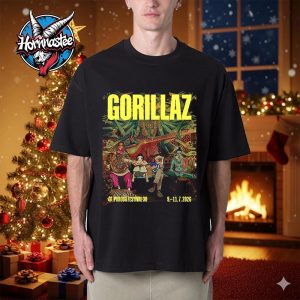 Gorillaz Pohoda Festival 2025 On July 9 11 2026 In Slovensku Slovakia Unisex T Shirt Gorillaz Pohoda Festival 2025 On July 9 11 2026 In Slovensku Slovakia Unisex T Shirt