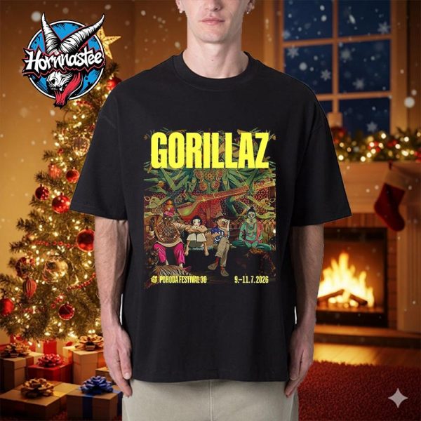 Gorillaz Pohoda Festival 2025 On July 9 11 2026 In Slovensku Slovakia Unisex T Shirt