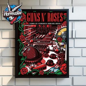 Guns N Roses Argentina Show At Estadio Huracan On October 17 2025 Buenos Aires Argentina Poster Canvas Decor