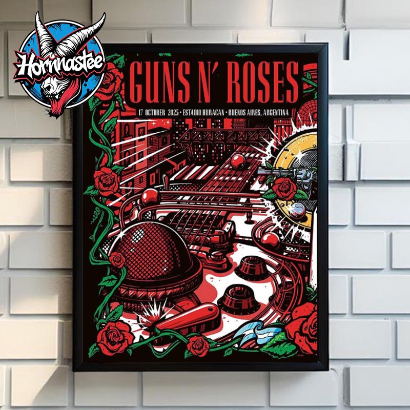 Guns N Roses Argentina Show At Estadio Huracan On October 17 2025 Buenos Aires Argentina Poster Canvas Decor Guns N Roses Argentina Show At Estadio Huracan On October 17 2025 Buenos Aires Argentina Poster Canvas Decor