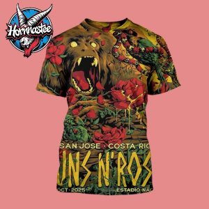 Guns N Roses San Jose Costa Rica Show On October 1 2025 At Estadio Nacional Latin American Tour All Over Print Shirt