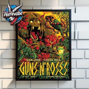 Guns N Roses San Jose Costa Rica Show On October 1 2025 At Estadio Nacional Latin American Tour Poster Home Decor Canvas