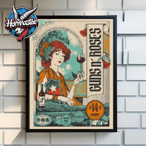 Guns N Roses Santiago Chile Show On October 14 2025 At Parque Estadio Nacional Poster Home Decor Canvas