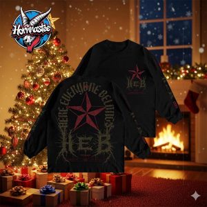 HEB x Connor Dwyer 2025 Metal Tee For Austin Texas Musicians Star Health Alliance All Over Print Unisex Sweater