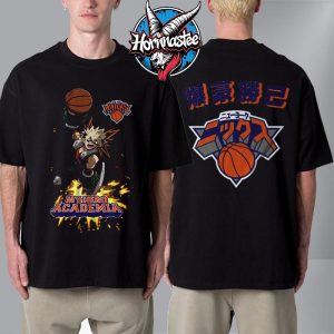 Hyperfly x NBA x My Hero Academia Bakugo New York Knicks Unisex T Shirt Two Sided