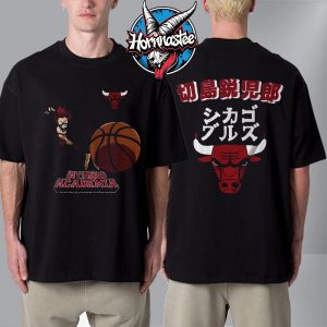 Hyperfly x NBA x My Hero Academia Krishima Chicago Bulls Unisex T Shirt Two Sided