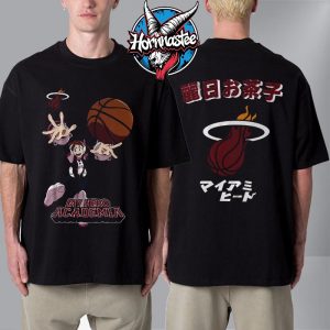 Hyperfly x NBA x My Hero Academia Uraraka Ochako Miami Heat Unisex T Shirt Two Sided