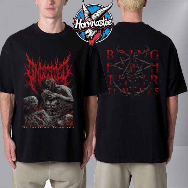 Ingested Nefarious Tongues Unisex T Shirt Two Sided