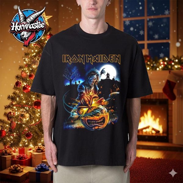 Iron Maiden Halloween Merch Eddie Pumpkin Slasher Unisex T Shirt