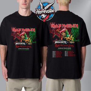 Iron Maiden Run For Your Lives World Tour 2026 Schedule Tour Dates Unisex T Shirt Two Sided Iron Maiden Run For Your Lives World Tour 2026 Schedule Tour Dates Unisex T Shirt Two Sided