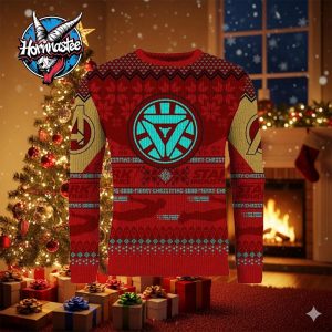 Iron Man I Love Christmas 3000 Marvel Ugly Sweater