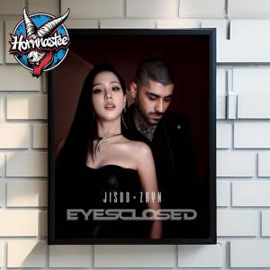 JISOO x Zayn Malik New Era Eyes Closed Poster Home Decor Canvas