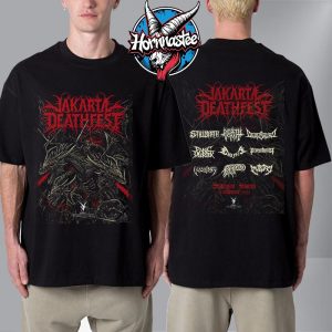 Jakarta Death Fest 2025 On November 23 2025 Line Up Unisex T Shirt Two Sided