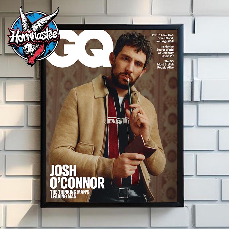 Josh O’Connor Covers The Latest Issue Of British GQ Poster Home Decor Canvas Josh O’Connor Covers The Latest Issue Of British GQ Poster Home Decor Canvas