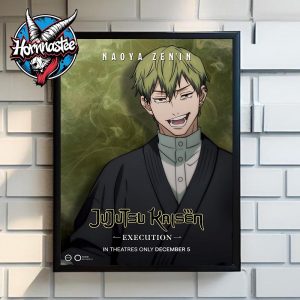 Jujutsu Kaisen Execution Shibuya Incident x The Culling Game Begins Naoya Zenin Poster Canvas Decor Jujutsu Kaisen Execution Shibuya Incident x The Culling Game Begins Naoya Zenin Poster Canvas Decor